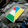 A set of 2 chevrons with Velcro Flag of Ukraine and the Italy 5x8 cm, фото 3