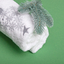Set of towels 2 pcs terry with embroidery and waffle 50*90 cm ялинка, фото 3