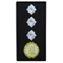 Chevron patch with Velcro shoulder straps of the rank of DSNS General Colonel, embroidered patch 5x10 cm, фото 1 Chevron patch with Velcro shoulder straps of the rank of DSNS General Colonel, embroidered patch 5x10 cm, фото 1
