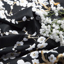 Satin printed fabric V-4.24042/103 сакура чорний, фото 3 Satin printed fabric V-4.24042/103 сакура чорний, фото 3