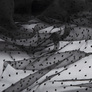 Solid Dobby Organza Fabric чорна, фото 2