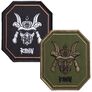 Набор шеврон 2 шт на липучке Ronin Самурай 8,5х7,5 см вышитый патч нашивка шеврон, фото 1
