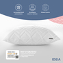 Подушка NORDIC COMFORT IDEIA 40х60 см чехол стеганный антиаллергенное волокно біла, фото 2