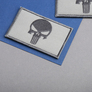 Набор шевронов 2шт с липучкой PUNISHER Череп Каратель серый, вышитый патч 5х8 см, фото 9 Набор шевронов 2шт с липучкой PUNISHER Череп Каратель серый, вышитый патч 5х8 см, фото 9