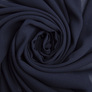 Dress fabric chiffon Sheila lightweight semi-transparent for dresses, blouses, accessories navy, фото 1