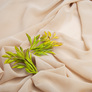 The fabric is dress chiffon, Rendezvous, 87 g/m² беж, фото 3 The fabric is dress chiffon, Rendezvous, 87 g/m² беж, фото 3