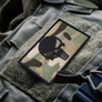 Set of two Punisher skull punisher patches with Velcro, embroidered, 5x8 cm, фото 2