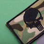 Set of two Punisher skull punisher patches with Velcro, embroidered, 5x8 cm, фото 9
