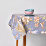 Скатертина з водовідштовхувальним просоченням IDEIA 140х170 см бавовна колібрі джинс, фото 3
