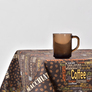 Скатерть с водоотталкивающей пропиткой IDEIA 140х170 см хлопок кава, фото 3