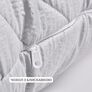Pillow NORDIC COMFORT+ IDEIA 70х70 cm with quilted zippered cover  сіра, фото 4