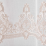 Ткань тюль рогожка с вышивкой Luiza сіра, фото 4 Ткань тюль рогожка с вышивкой Luiza сіра, фото 4