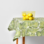 Скатертина з водовідштовхувальним просоченням IDEIA 140х170 см бавовна папороть олива, фото 1