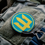 Set of chevrons 2 pcs on Velcro Marine Corps Trident round yellow-blue 8 cm, фото 2 Set of chevrons 2 pcs on Velcro Marine Corps Trident round yellow-blue 8 cm, фото 2
