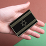Set of chevrons 2 pcs with velcro Flag of Israel black 5x8 cm, embroidered patch, patch with embroidery, фото 6