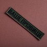 Chevron patch with Velcro Your last name, call sign, personal name, to order 2.5x12 cm, 2 pcs, фото 7