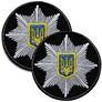 Set of Chevrons 2pcs on Velcro Cockard Police Round 6cm Embroidered Patch Patch, фото 1 Set of Chevrons 2pcs on Velcro Cockard Police Round 6cm Embroidered Patch Patch, фото 1