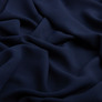 Ткань плательная шифон Sheila легкая полупрозрачная для платьев, блуз. аксессуаров темно синій, фото 2