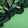 Armani Silk Satin Fabric V-125 т/зелений, фото 2