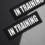 Набір шевронів 4 шт з липучкою In Training для службових собак, для кінологів, кінологічна служба, нашивка, вишитий патч, фото 3