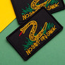 Set of chevrons 2 pcs with Velcro Don`t step on the snake, No step on snek black 5x8 cm, фото 3 Set of chevrons 2 pcs with Velcro Don`t step on the snake, No step on snek black 5x8 cm, фото 3