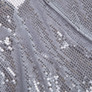 Трикотаж пайетка 228 гр/м2, блестящая, блестящая ткань для вечерней одежды срібло на білому, фото 2