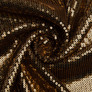 Трикотаж пайетка 228 гр/м2, блестящая, блестящая ткань для вечерней одежды золото на чорному, фото 1