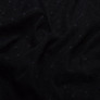 Mesh fabric knitted black polka dots 55 g/m2, фото 2