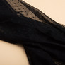 Mesh fabric knitted black polka dots 55 g/m2, фото 3