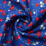 Stretch poplin fabric вишня синя, фото 1 Stretch poplin fabric вишня синя, фото 1