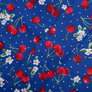 Stretch poplin fabric вишня синя, фото 2 Stretch poplin fabric вишня синя, фото 2