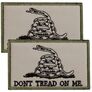 Набор шевронов 2 шт с липучкой Змея Don`t Tread On Me 5х8 см, флаг США, Америки, вышитый патч, шеврон, нашивка, фото 1 Набор шевронов 2 шт с липучкой Змея Don`t Tread On Me 5х8 см, флаг США, Америки, вышитый патч, шеврон, нашивка, фото 1