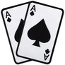 Набір шевронів 2 шт з липучкою Карта Туз Пік, Ace of Spades 5х8 см білий, вишитий патч нашивка, тактичний шеврон, фото 1 Набір шевронів 2 шт з липучкою Карта Туз Пік, Ace of Spades 5х8 см білий, вишитий патч нашивка, тактичний шеврон, фото 1