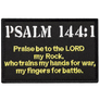 Tactical Psalm 144:1 BNW Patch Combat Badge Morale Applique Embroidered Fastener Hook & Loop Emblem, фото 1