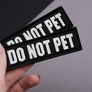Набір шевронів 4 шт з липучкою Do Not Pet, для службових собак, для кінологів, кінологічна служба, нашивка, вишитий патч, шеврон, емоційна підтримка, фото 8