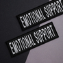 Набір шевронів 4 шт з липучкою Emotional Support, для службових собак, для кінологів, кінологічна служба, нашивка, вишитий патч, шеврон, емоційна підтримка, фото 4