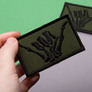 2Pcs Subdued Shaka Hand Patch, Embroidered Skeleton Shaka Hand, Aloha Tactical Patches for Military Backpack, Tactical Vest, Military Helmet, Dog Vest Harness, Hook and Loop Aloha, Surf Patch, 2x3", фото 2 2Pcs Subdued Shaka Hand Patch, Embroidered Skeleton Shaka Hand, Aloha Tactical Patches for Military Backpack, Tactical Vest, Military Helmet, Dog Vest Harness, Hook and Loop Aloha, Surf Patch, 2x3", фото 2