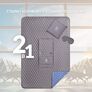 IDEIA Travel Blanket-Pillow for Airplane, Camping, Hiking, Attaches to Luggage, Essential for Travel, 35x35 / 120x180 cm, Microfiber, in a Gift Bag графіт/джинс, фото 8 IDEIA Travel Blanket-Pillow for Airplane, Camping, Hiking, Attaches to Luggage, Essential for Travel, 35x35 / 120x180 cm, Microfiber, in a Gift Bag графіт/джинс, фото 8