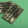 Set of chevrons 2 pcs with velcro Everything is possible, the impossible takes more time, pixel 5x8 cm, embroidered patch patch chevron velcro, фото 6
