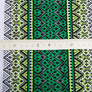 Decorative fabric Tiffany with green ornament, ethnic pattern, фото 5