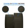 Стрічка липучка пришивна в рулоні 25 м, ширина 10 см IDEIA, посилена, міцна велкро-стрічка для одягу, сумок, взуття, гачок та м`яка частина (2 рулони) хакі, фото 2