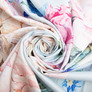 Satin fabric for bed linen cotton 2.4 m 01 квітка велика м`ята, фото 1 Satin fabric for bed linen cotton 2.4 m 01 квітка велика м`ята, фото 1