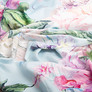 Satin fabric for bed linen cotton 2.4 m 01 квітка велика м`ята, фото 3 Satin fabric for bed linen cotton 2.4 m 01 квітка велика м`ята, фото 3