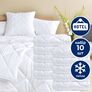 Winter blanket 10 pcs 200x220 cm IDEIA, antiallergenic, white, warm blanket, for hotels and home, фото 3