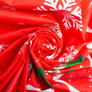 Ranfors coarse calico fabric M11321/1 сніговички червоні, фото 1 Ranfors coarse calico fabric M11321/1 сніговички червоні, фото 1