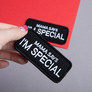 Set of 2 Patches with Velcro "Mama Says I Am Special" 4x9 cm Embroidered Patch Badge, фото 2