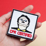 Набір шевронів 2 шт з липучкою CPR Certified 7 см вишитий патч шеврон нашивка, фото 2