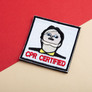 Набір шевронів 2 шт з липучкою CPR Certified 7 см вишитий патч шеврон нашивка, фото 4