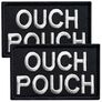 Set of 2 Patches with Velcro Ouch Pouch 5x8 cm Embroidered Patch Badge, фото 1