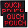 Set of 2 Patches with Velcro Ouch Pouch 5x8 cm Embroidered Patch Badge, фото 1